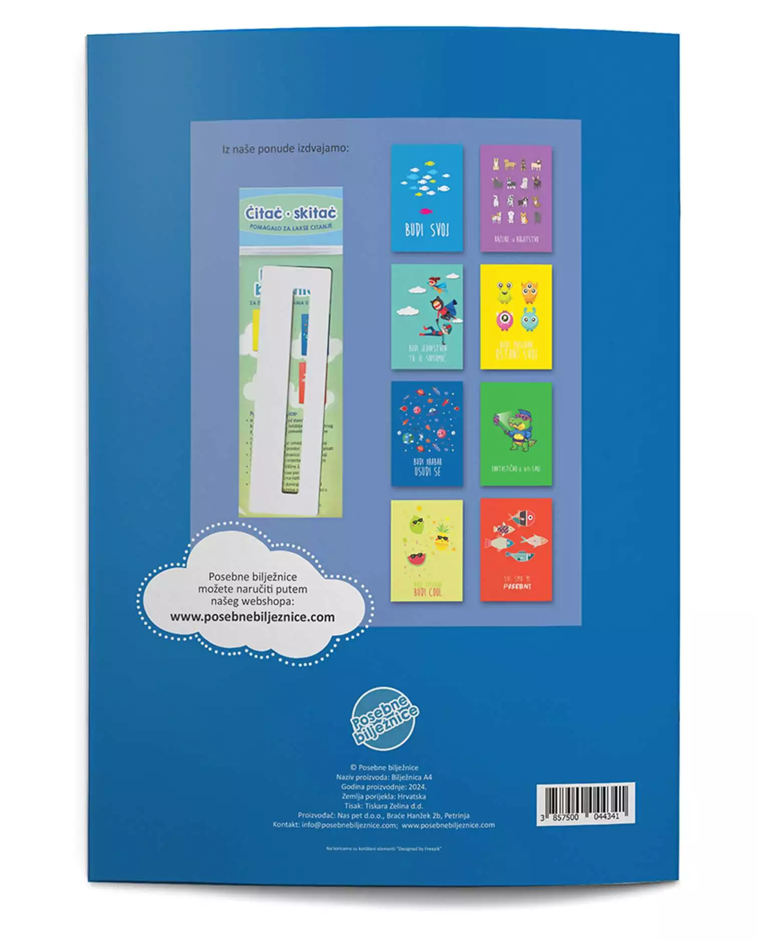 Stražnja naslovna Posebne bilježnice - budi hrabar - usudi se