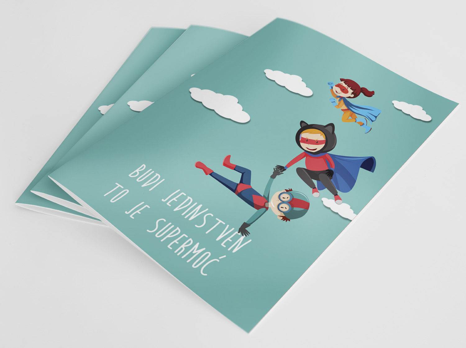 Naslagane Posebne bilježnice - budi jedinstven to je supermoć