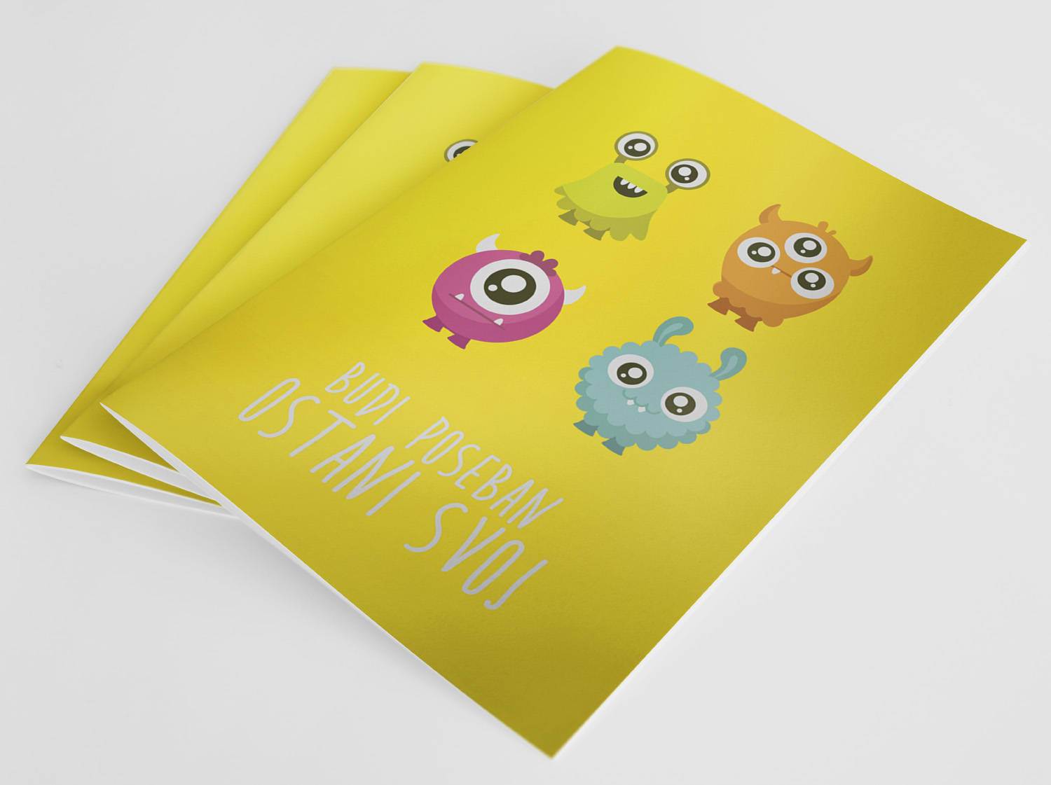 Naslagane Posebne bilježnice - budi poseban - ostani svoj